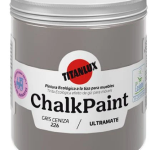 TITAN CHALK PAINT ULTRA MATE GRIS CENIZA Nº226 750ML