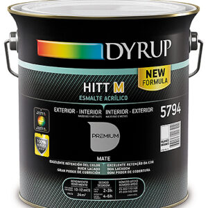 DYRUP HITT M ESMALTE AL AGUA MATE BASE 30 3,38L