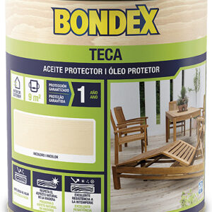 DYRUP BONDEX ACEITE DE TECA INCOLORO 4L