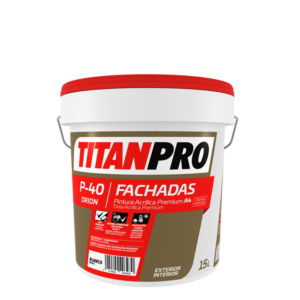 TITAN PRO P-40 SATINADO VINIL BLANCO NUEVO+BASE 15L (5809634)