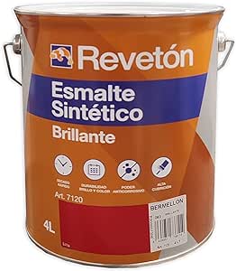 REVETON ESMALTE SINTETICO BTE ROJO BERMELLON 063 4L