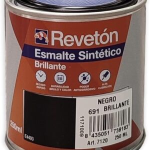 REVETON ESMALTE SINTETICO BTE NEGRO 691 250ML