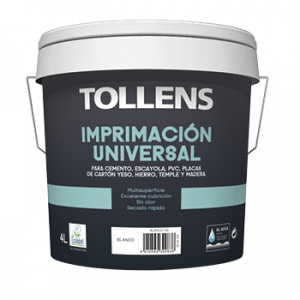 TOLLENS IMPRIMACIÓN UNIVERSAL BLANCO 4L