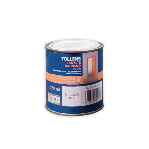 TOLLENS ESMALTE SATINADO SEDA BLANCO NIEVE 250ML