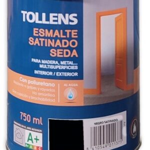 TOLLENS ESMALTE SATINADO SEDA NEGRO 750ML
