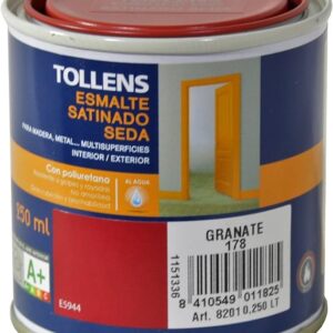 TOLLENS ESMALTE SATINADO SEDA GRANATE 250ML