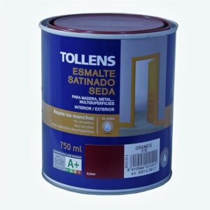 TOLLENS ESMALTE SATINADO SEDA GRANATE 750ML