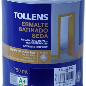 TOLLENS ESMALTE SATINADO SEDA AZUL MARINO 750ML