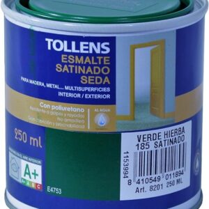 TOLLENS ESMALTE SATINADO SEDA VERDE HIERBA 250ML