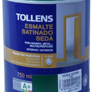 TOLLENS ESMALTE SATINADO SEDA VERDE HIERBA 750ML