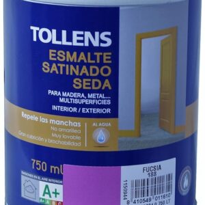 TOLLENS ESMALTE SATINADO SEDA FUCSIA 750ML