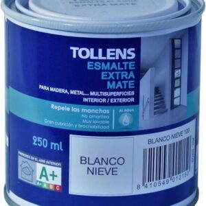 TOLLENS ESMALTE EXTRA MATE BLANCO NIEVE 250ML