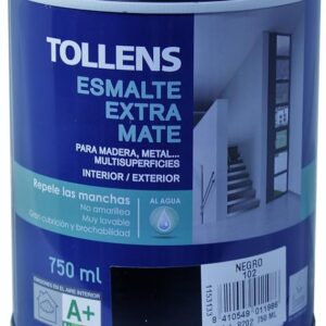 TOLLENS ESMALTE EXTRA MATE NEGRO 750ML