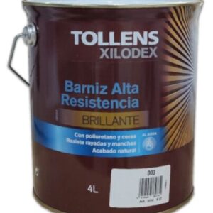 TOLLENS BARNIZ ALTA R AGUA BTE INCOL/B TR 4L