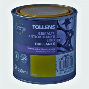 TOLLENS ESMALTE ANTIOX LISO BTE AMARILLO 250ML