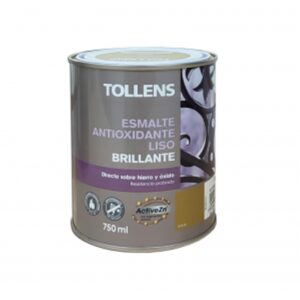 TOLLENS ESMALTE ANTIOX LISO BTE ORO 750ML