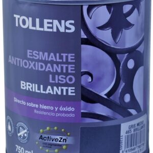 TOLLENS ESMALTE ANTIOX LISO BTE GRIS MEDIO 750ML