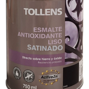 TOLLENS ESMALTE ANTIOX LISO SDO NEGRO 750ML